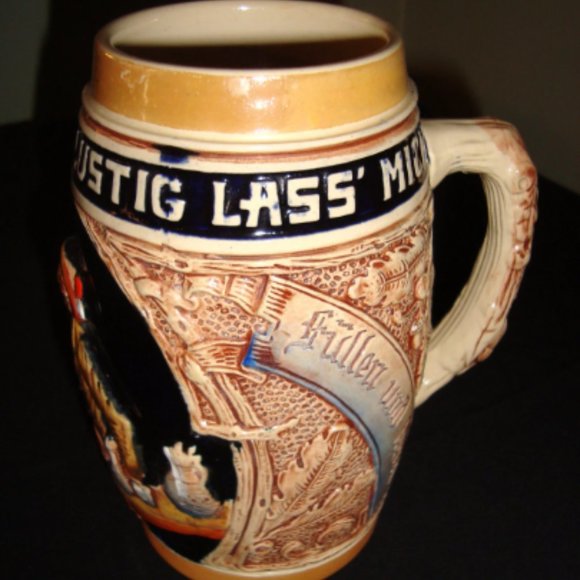 Original KING BEER STEIN Beer Mug Draft Beer Pottery Mug Barware Cup - Picture 5 of 5